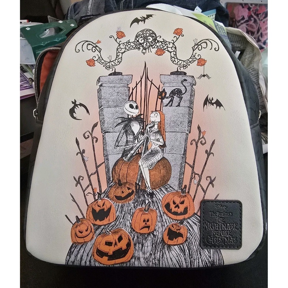 Nightmare Before Christmas Hot Topic Mini Backpack Jack Sally Strap Bag Disney